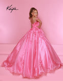 Sugar Kayne Sequin Mesh Organza Gown – Perfect for Pageants