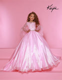 Elegant Aqua Ball Gown for Girls – Sugar Kayne Occasion Dress