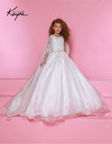 Elegant Aqua Ball Gown for Girls – Sugar Kayne Occasion Dress