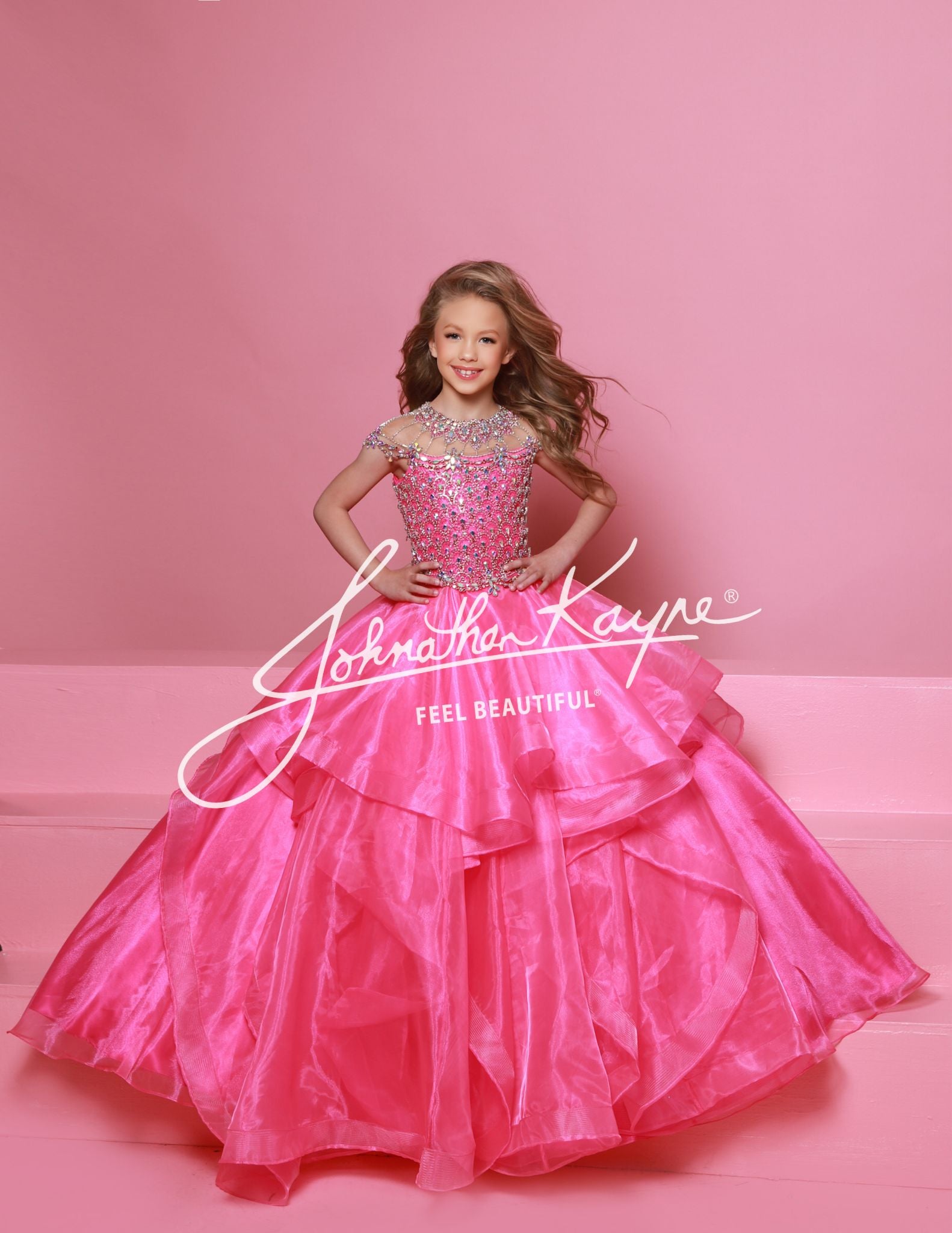 Sugar Kayne Barbie Pink Gown Pageant & Special Occasion Dress Barbie Pink / 2 Sugar Kayne Barbie Pink Gown Pageant & Special Occasion Dress Barbie Pink / 2