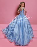 Sugar Kayne Girls Metallic Organza Dress – Elegant for Pageants & Portraits