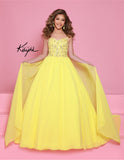 Radiant Lemon Gown for Girls – Sugar Kayne Party Dress