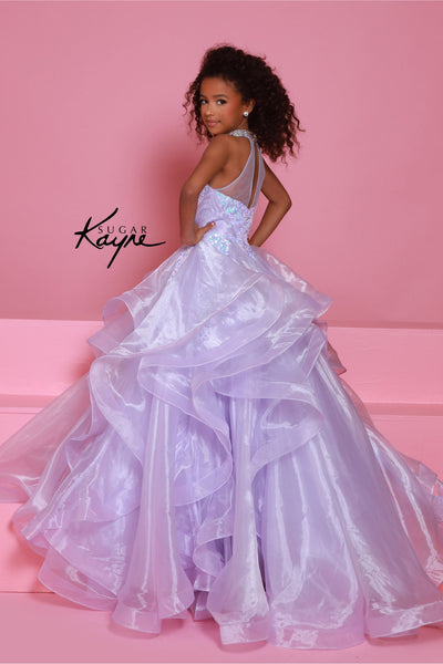 Dreamy Lilac Ball Gown for Girls – Sugar Kayne Special Dress