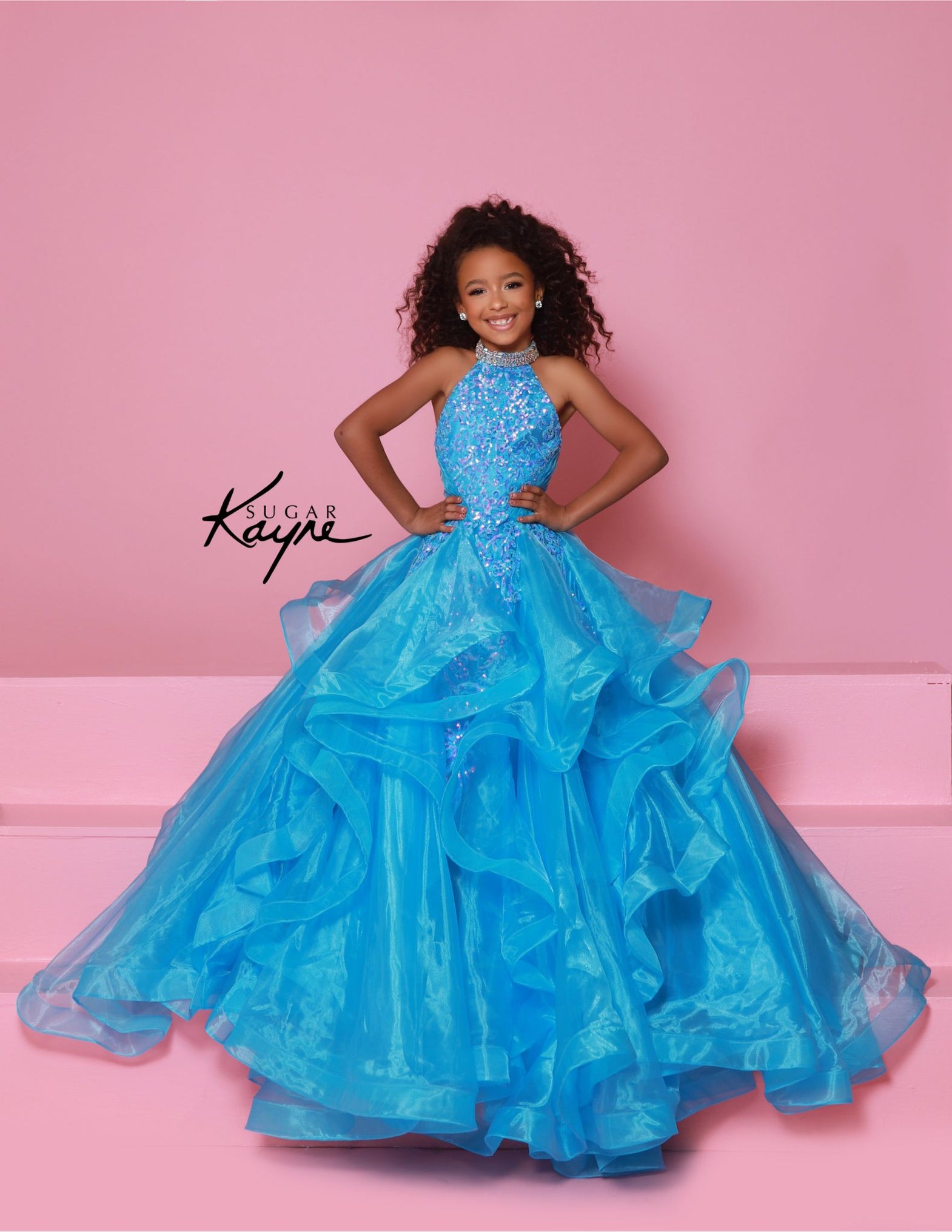 knee length dresses for ladies Luxury Gold Girl Dress Feathers Sequined Dubai Kids Wedding J320 Champagne / Child-4