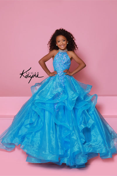 Dreamy Lilac Ball Gown for Girls – Sugar Kayne Special Dress