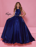 Elegant Ice-Blue Pageant Dress – Sugar Kayne Gown