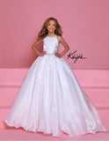 Elegant Ice-Blue Pageant Dress – Sugar Kayne Gown