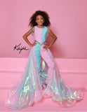 Two-Tone Girls’ Pageant Jumpsuit – Sugar Kayne Design