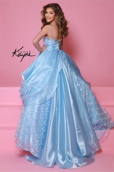 Aurora Crystal Dream Gown – Baby Blue Pageant Ball Gown for Luxury Events