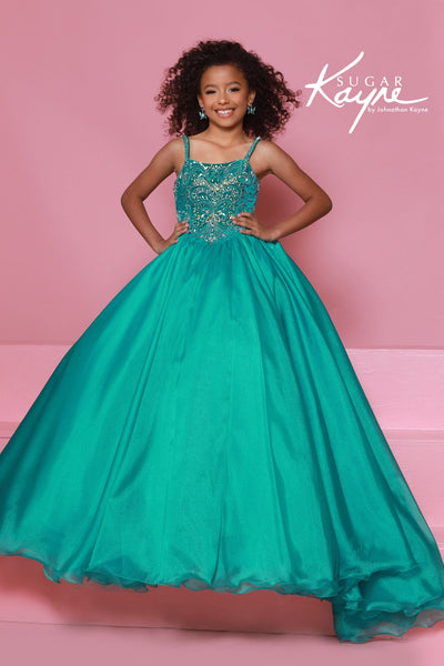 Sugar Kayne Royal Blue Girls Pageant Dress – Ball Gown