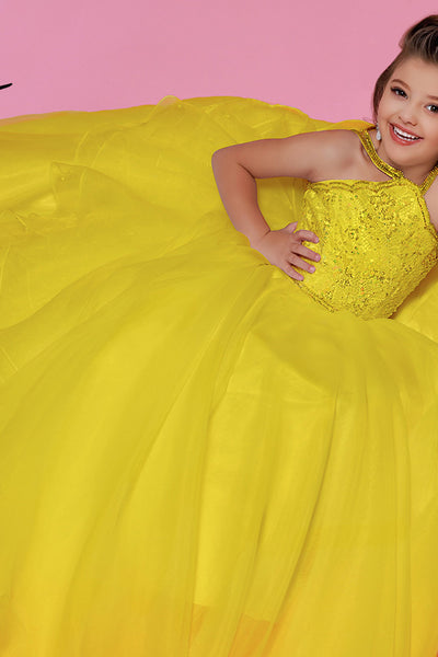 Sugar Kayne Alina C143 Hot Pink Girls Pageant Dress