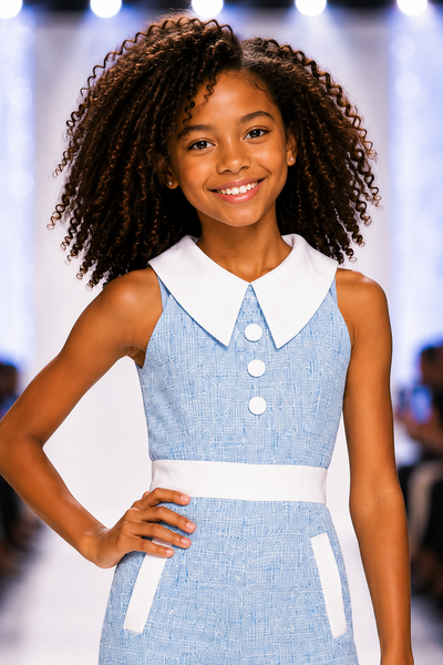Polished Girls Pageant Pantsuit for Interview & Runway
