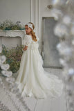 Pentelei Couture Puff Sleeve Communion Gown