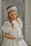 Pentelei Couture Puff Sleeve Communion Gown