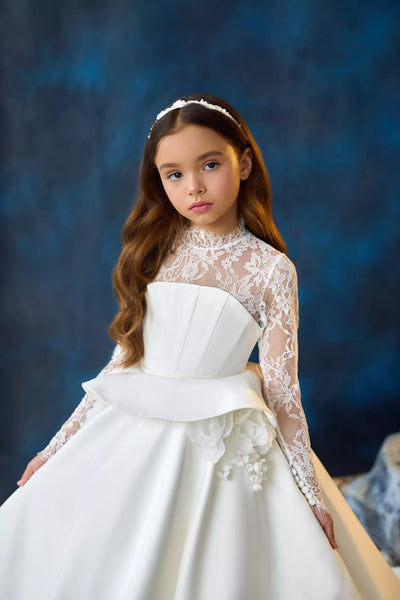 Pentelei 3713 Girls Communion Gown | Blush Kids Luxury Couture
