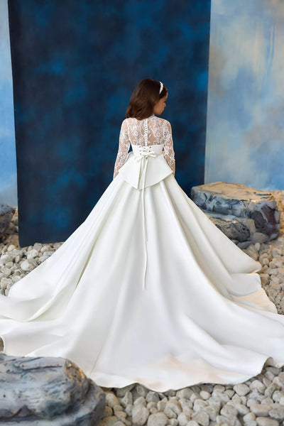 Pentelei 3713 Girls Communion Gown | Blush Kids Luxury Couture