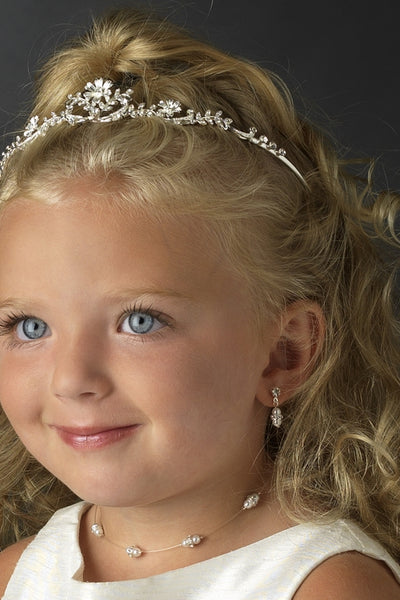The Aaliyah First Communion Floral Tiara