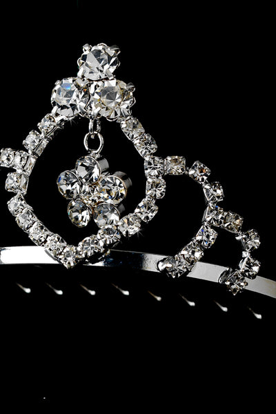 The Crystal Flower Girl Tiara Comb