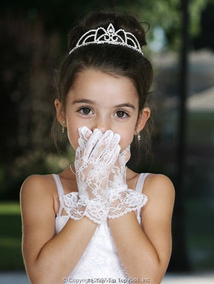 Bella Lace Flower Girl Gloves
