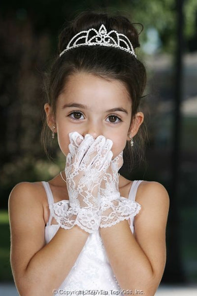 Bella Lace Flower Girl Gloves
